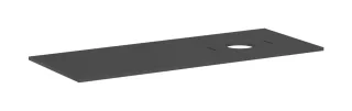 Hansgrohe Konsole Xilesa E 1375x550mm m.Ausschnitt re.Aufsatzwasch.o.Hl Schiefergrau matt, 5427976 54279760