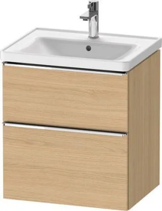 Duravit D-Neo Waschtischunterbau wandhängend Natur Eiche Matt 584x452x625 mm - DE4359010300000 DE4359010300000
