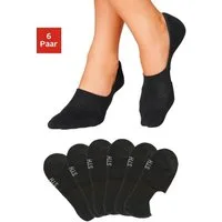 H.I.S Füßlinge Damen Herren No Show Sneaker socken Atmungsaktiv (Packung, 6-Paar, bis Gr. 43-46) mit softem Frottee