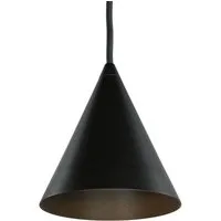 Licht-Erlebnisse Pendelleuchte ZAGON, ohne Leuchtmittel, Metall GU10 rund Ø 11 cm H: max. 130 cm Schwarz Modern Hängelampe