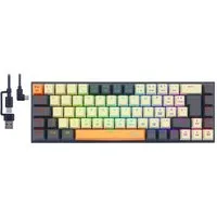 Redragon K633CGO RGB Mechanische Tastatur mit Hot-Swap-fähigen roten Schaltern Gaming-Tastatur (QWERTZ deutsches Layout mit 68 Tasten)