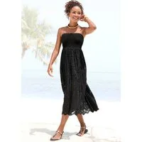 LASCANA 2-in-1-Kleid aus geblümter Spitze, auch als Maxirock tragbar verspieltes Sommerkleid, Spitzenkleid, Bandeaukleid, Spitzenrock