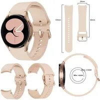 Wigento Smartwatch-Armband Für Samsung Galaxy Watch FE 6 5 4 Normal Pro Classic Kunststoff Band