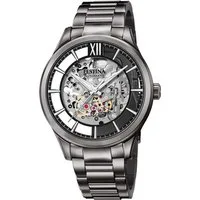 Festina Automatikuhr Automatik F20632/1, Armbanduhr, Herrenuhr, mechanische Uhr, Edelstahlarmband, Saphirglas