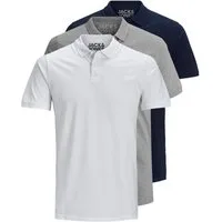Jack & Jones Poloshirt Basic (3-tlg., 3er Pack) slimfit / figurbetont geschnitten