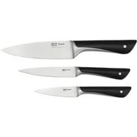 Tefal Messer-Set K267S3 Jamie Oliver (Set, 3-tlg., Kochmesser 15 cm, Universalmesser 12 cm, Schälmesser 9 cm), hohe Leistung, unverwechselbares Design, widerstandsfähig/langlebig