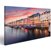 islandburner Leinwandbild Bild auf Leinwand Kopenhagen Dänemark Am Nyhavn Wandbild Leinwandbild