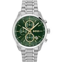 BOSS Chronograph GRAND PRIX 44 1514266, Armbanduhr, Herrenuhr, Edelstahlarmband, analog, Tag, Stoppfunktion