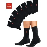 H.I.S Basicsocken Herren Business Alltagssocken, Arbeit, Büro, Reisen (Packung, 7-Paar, Gr. 39-42 bis 47-48) in angenehmer Baumwollqualität