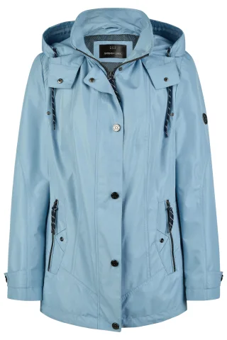 Barbara Lebek - Funktionsjacke mit Kapuze sky blue - Gr. - 50