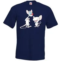 Youth Designz Print-Shirt Brain und Pinky T-Shirt für Herren mit trendigem Frontprint