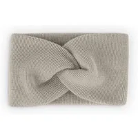 Ehrenkind Stirnband für Kinder aus 100 % Merino Schurwolle (Beige, atmungsaktiv & mitwachsend) Made in Germany, Knotenstirnband