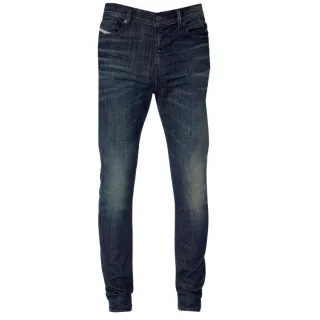 Diesel 1983 Dunkelblaue Denim-R�hrenjeans