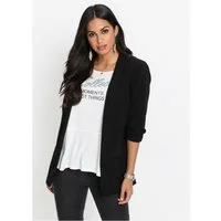 bonprix Longblazer festlicher Stil, taillierte Passform, aus Polyester und Elasthan