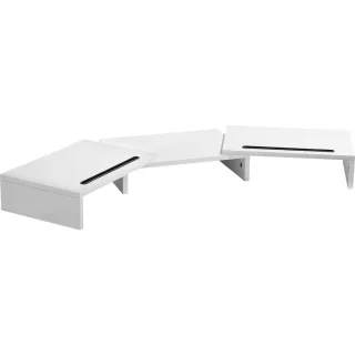 tectake Monitorständer, Weiß, Holzwerkstoff, 115x10.5x27 cm, Arbeitszimmer, Schreibtische, Bürotische