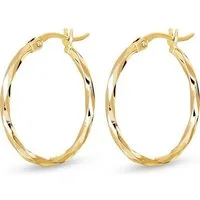 FAVS Paar Creolen FAVS Damen-Creolen 375er Gelbgold (Paar)