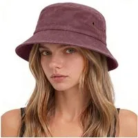 Zaewry Fischerhut Vintage Baumwoll-Anglerhut,Sommer Cap,Sommer Bucket Hat, Unisex faltbarer Anglerhut für Herren, Strand und Outdoor,mit UV-Schutz