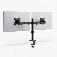 Floordirekt Monitor-Halterung Mit Tischklemme, höhenverstellbar, VESA, für 15-32 Zoll, (bis 32 Zoll, Monitorhalterung inkl. Montagematerial und Werkzeug, Kabelmanagement, Werkzeughalter integriert)