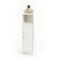 relaxdays Midischrank Weißer Badezimmerschrank