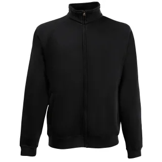 Fruit Of The Loom Herren Premium 70/30 Sweatjacke / Sweatshirt-Jacke / Sweatshirt mit Reißverschluss (Schwarz)