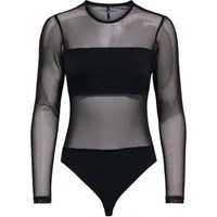 ONLY Langarmbody ONLMEL L/S BODYSTOCKING CS JRS Baumwollmischung