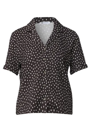 Street One - Bluse mit Muster braun - Gr. - 34