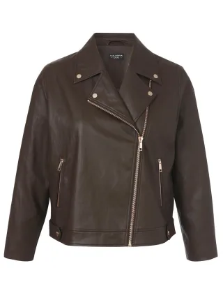 VIA APPIA DUE - Jacke in Leder-Optik braun - Gr. - 42