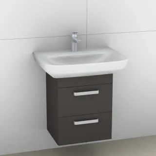 Artiqua 414 Waschtischunterschrank für Sentique 514366 Stahlgrau, 414-WU2L-V15-7142-88 414-WU2L-V15-7142-88