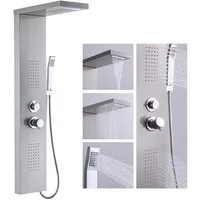 HOMELODY Duschsystem Duschpaneel Regendusche 4-Funktion Regendusche Duschset, 4 Strahlart(en), 1 tlg., Edelstahl Duscharmatur Massage Duschsäule