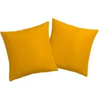 OTTO home Dekokissen Raja, einfarbig, Kissenhüllen ohne Füllung, 40 x 40 cm, 2er-Set, Mikrofaser