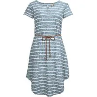 G.I.G.A. DX by killtec Sommerkleid GS 31 WMN DRSS Gestreiftes Baumwollkleid mit Bindegürtel und Zierknöpfen