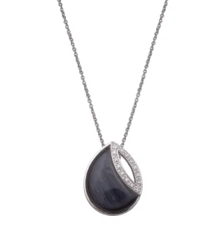 Orphelia Damen 925 Sterling Silber Set: Kettenanhänger + Ohrringe - Silber SET-5929