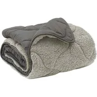 vidaXL Bett Winterbettdecke 135 x 200 cm Winter Hellgrau Atmungsaktiv (1-tlg)