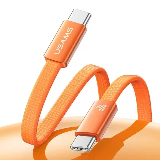 USAMS SJ783 U96 3A 60W Type-C to Type-C Cable PD QC FCP AFC Fast Charging Data Transmission Copper Core Line 1.2M Long f