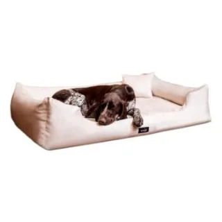 Tierlando ® Orthopädisches Hundebett PLUTO SOFT | Visco | Samtweiches Velours