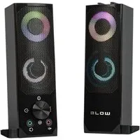BLOW MS-28 PC-Lautsprecher (Bluetooth, 6 W, AUX-Anschluss, Soundbar-Funktion, RGB-LED-Bleuchtung)