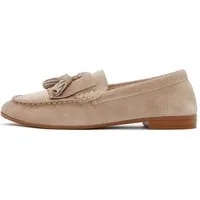 Derimod Maskuline Loafer aus Veloursleder Loafer Echtes Wildleder, Lederfutter, TPU-Sohle, Quastendetail, Slip-On-Stil