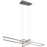 TRIO Leuchten LED Pendelleuchte ALICA, mehrere Helligkeitsstufen, LED fest integriert, Warmweiß, mit Switch Dimmer, über Wandschalter dimmbar, Abhängung 150 cm