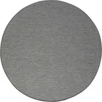 TaCa Home Teppich Outdoor & Indoor Teppich, rechteckig, Höhe: 7 mm, Terrasse Balkon Garten Wohnzimmer Bad Küche, Anthrazit - 80 x 150 cm