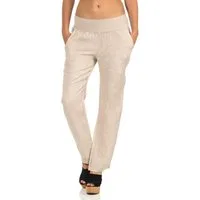 malito more than fashion Leinenhose malito Damen Hose aus Leinen, Stoffhose in Uni Farben, Freizeithose leichte Stoffhose mit elastischem Bund
