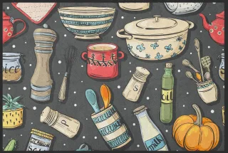 Fussmatte Kochen 10286 | Größe: 60 cm x 45 cm