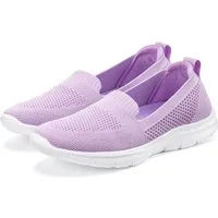LASCANA Halbschuh, Sneaker, Slip-On-Sneaker, Slipper aus bequemen Textil-Material zum Reinschlüpfen VEGAN