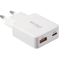 VOLTCRAFT VOLTCRAFT UC-1C1A45W01 USB Ladegerät 45 W 1x USB-A, 1x USB-C® Fast Cha USB-Ladegerät (UC-1C1A45W01)