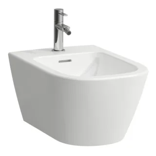 Laufen Meda Wandbidet H8301100003021 36x54cm, verdeckte Befestigung, mit Überlauf, mit Hahnloch, weiß