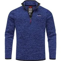 Amaci&Sons Sweatshirt AMES Fleecejacke Herren Troyer Strickfleece Zipper Sweatshirt Sweatjacke