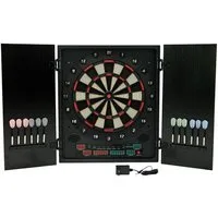 B Best Sporting Dartautomat Elektronische Dartscheibe Glasgow mit LCD-Anzeigen, E-Dartscheibe mit 12 Dartpfeilen & Ersatzspitzen