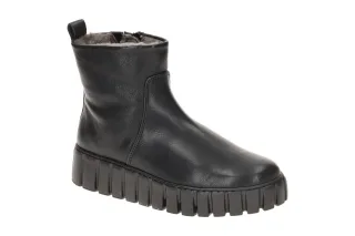 Gabor 76.780 Schwarz Damen Winterstiefeletten Lammfellfutter flexibel