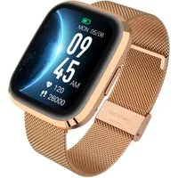 GARETT Smartwatch Style Stahl Touch Display Anruf & SMS IP68 Wasserdicht Smartwatch