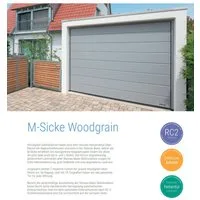 steinau Garagentor Sektionaltor RenoMatic 2026 M-Sicke Woodgrain LPU 42 + Antrieb S4 + HS, Vergünstigtes Aktionspaket