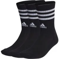 adidas Performance Sportsocken Crew 3-Streifen Cushioned (Fußgewölbeunterstützung, durchgehend)
